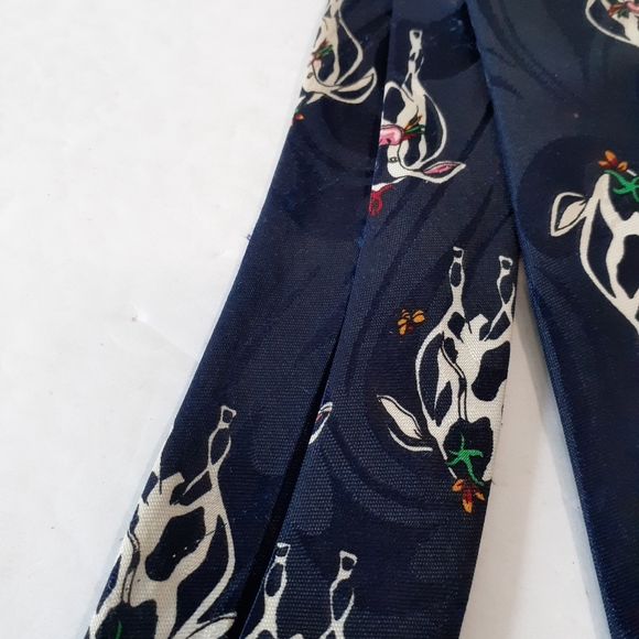 A Rodgers Milch Cow Textured Mens Necktie - Picture 8 of 8